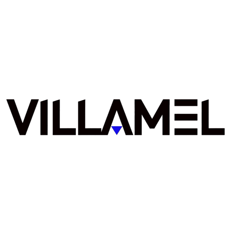 VILLAMEL logo representing a global company specializing in industrial and manufacturing solutions in Dubai, UAE.